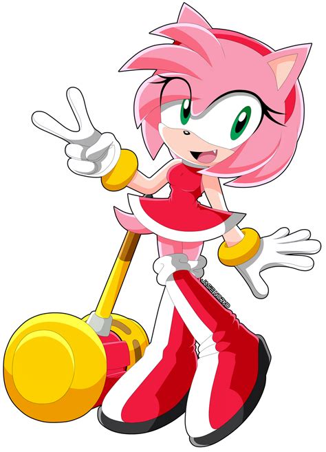Amy Rose Sonic X Style By Jasienorko On Deviantart Amy Rose Amy The Hedgehog Sonic