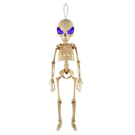 3 Halloween Creepy Hanging Led Poseable Alien Skeleton Creepy Spooky