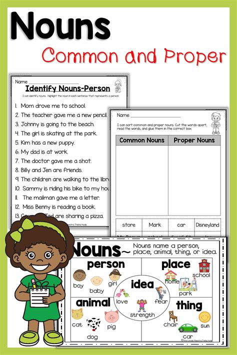 Free Printable Noun Worksheets For Middle School
