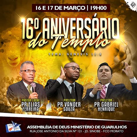 16° Aniversário Do Templo Admg Francisco Morato