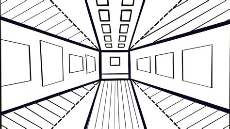 Reverse Perspective Room Art Tutorial Youtube