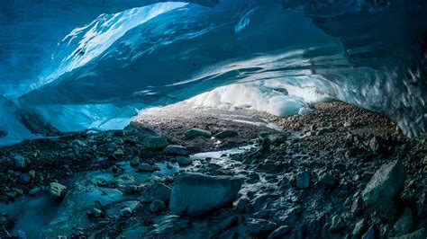 Cave Ice Stone Winter Wallpaper Resolution3840x2160