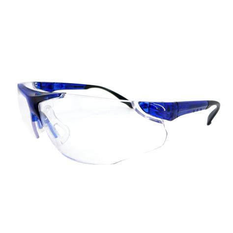 Airgas Rad64051621 Radnor™ Elite Blue Safety Glasses With Clear Anti Scratch Lens