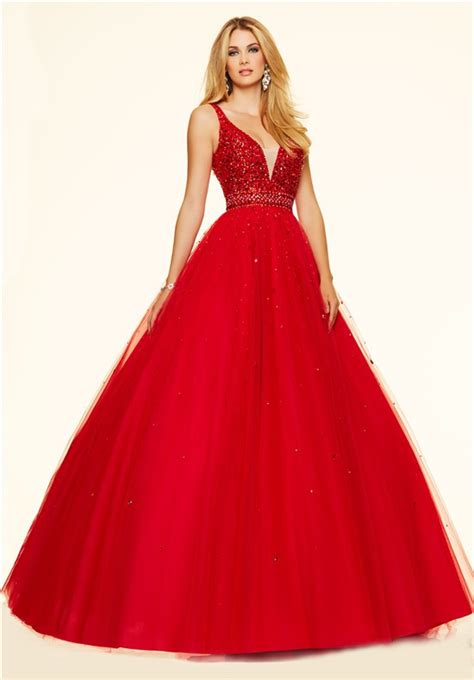 Ball Gown Prom Red Dress Dress Walls