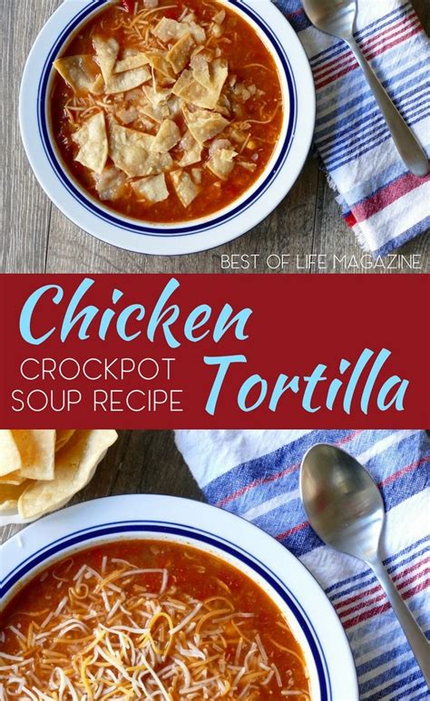 Remove from oven and carefully open foil, using tongs to remove chicken to serving plate. Easy Crock Pot Chicken Tortilla Soup Recipe | Low Carb ...