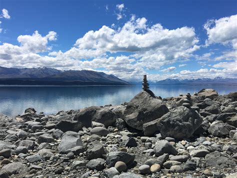 Lake Pukaki South Island New Zealand Taken Whilst Travelling Both