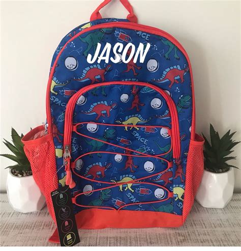 Personalized Dinosaur Backpack With Name Trex Backpack School Etsy