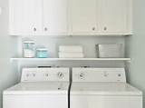 Over The Washer And Dryer Storage Shelf Pictures