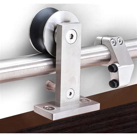 Sliding Barn Wood Door Hardware Top Mount Stainless Steel Barn Door