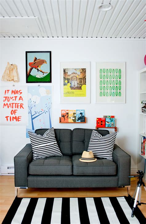 Let It Be Art Cool Wall Displays Above The Sofa Living