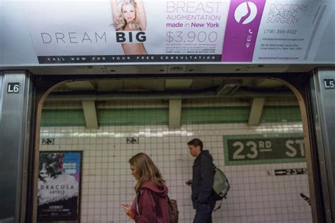 Too Risqué For New York Citys Subways Some Ads Test Limits The New