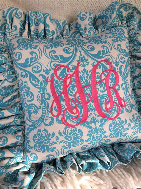 Gorgeous Custom Monogrammed Pillow With A Large Monogram For A Very