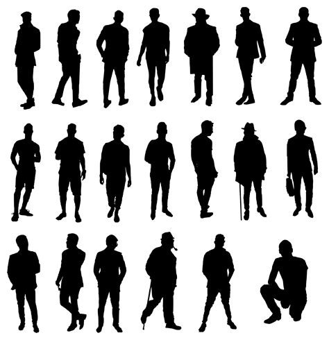 20 Man Silhouette Png Transparent