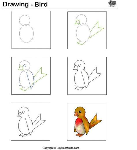 Vogels Tekenen Met Kleuters Desenhandoanimais Drawing Lessons