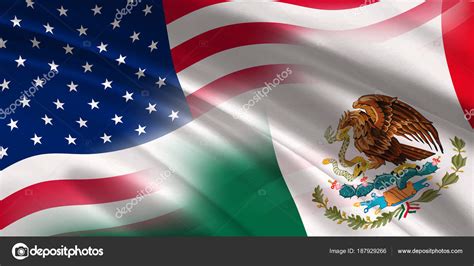 Usa And Mexico Wallpaper 127 Usa And Mexican Grunge Flag Stock Photos