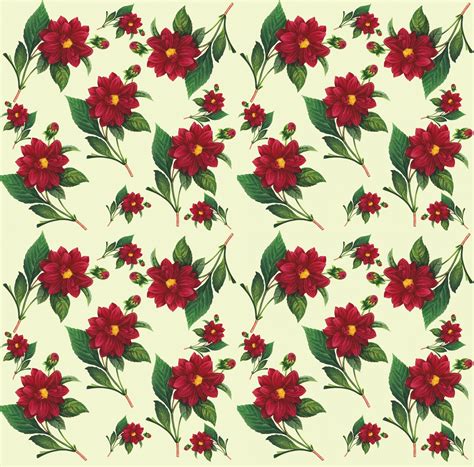 Floral Wallpaper Seamless Pattern Free Stock Photo Public Domain Pictures