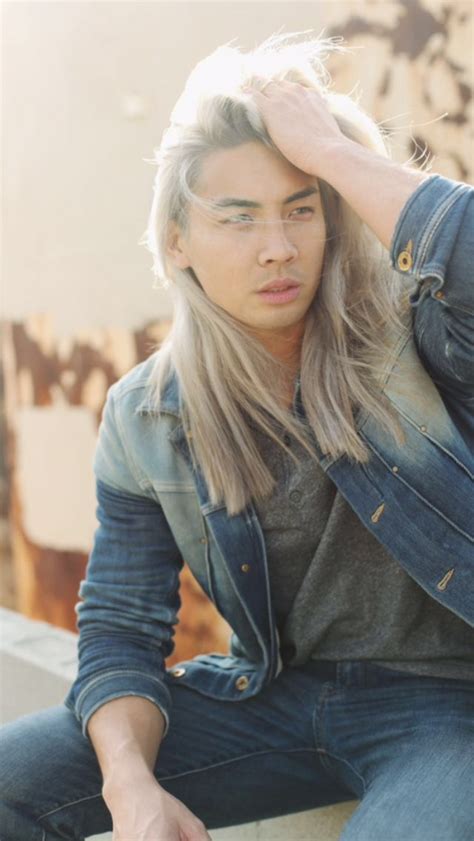 500 x 500 jpeg 51 кб. Asian man with long white hair | Long hair styles men ...