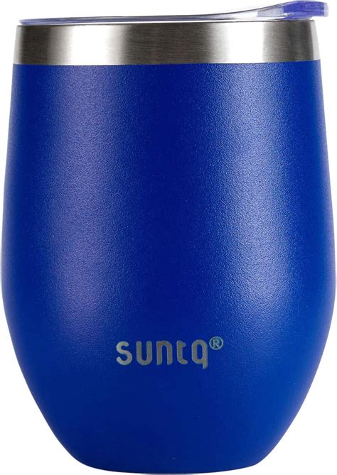 Suntq Reusable Coffee Cup Travel Mug With Lid Double Walled Vacuum