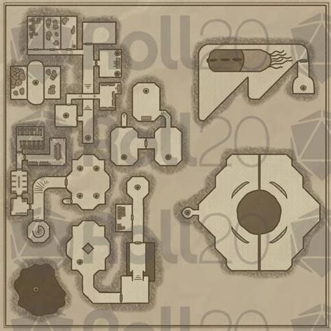 Flat Map Pack 3 Dungeons Roll20 Marketplace Digital Goods For
