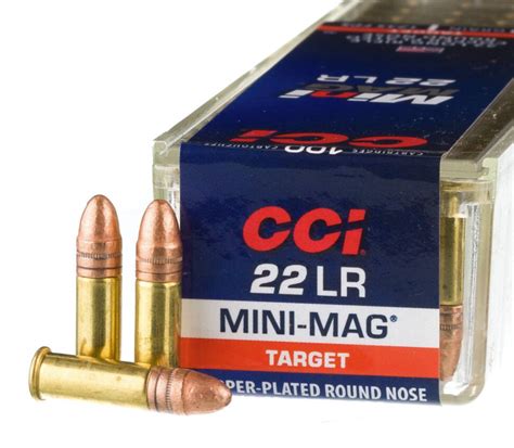 Cci Mini Mag 22lr 40gr Copper Plated Round Nose 5000rd Case