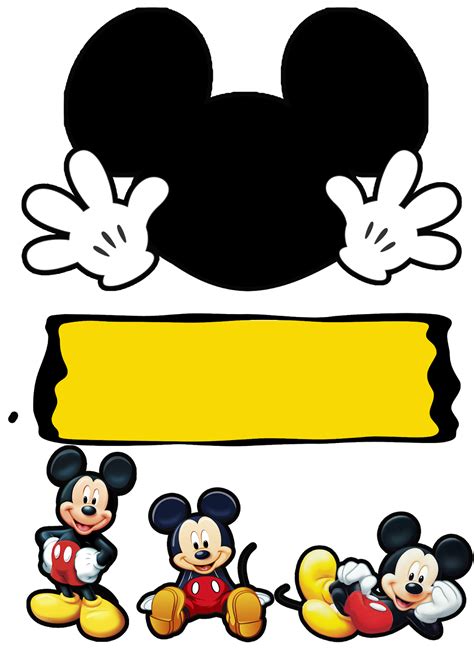 PNG: Mickey PNG / Mickey png sem fundo em alta / fundos tema mickey | Mickey mouse cake topper ...