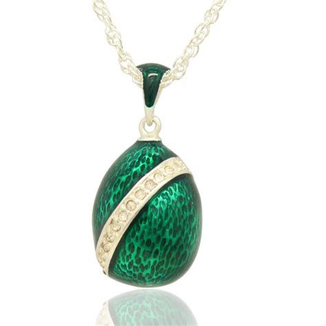 Suitable For All Brand Hand Made Green Glaze Easter Egg Pendant