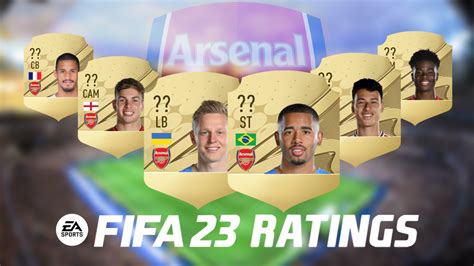 Fc Arsenal Ratings In Fifa 23 Earlygame