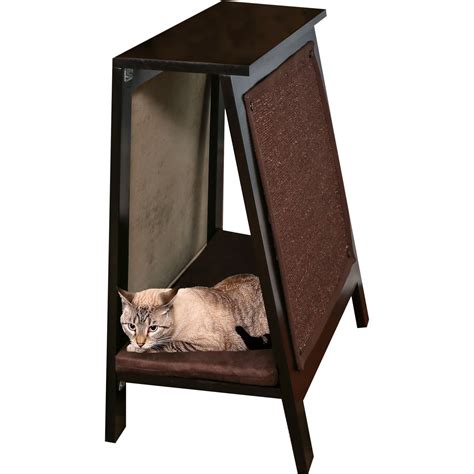 The Refined Feline Ain Frame Cat Bed In Espresso Petco