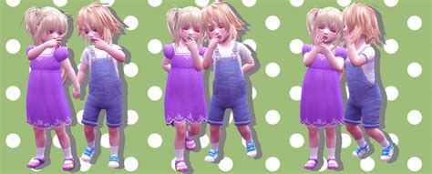 Sims 4 Ccs The Best Twins Toddler Pose 02 By A Lucky Day