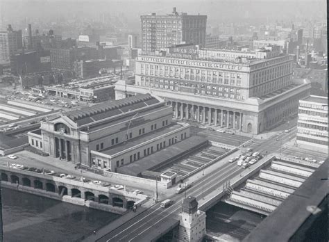 Photo Chicago Union Station And Surroundings Aerial From Hartford