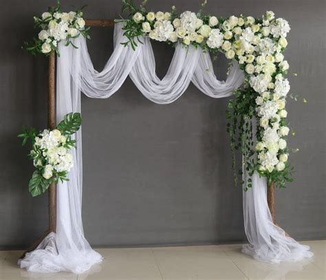 Wedding Arch Flower Creamy White Flower Arch Tropical Flower Wreath