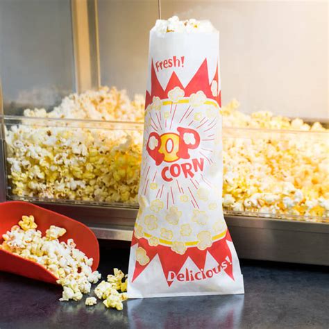 Wholesale Custom Logo Printed Popcorn Paper Bags Popcorn Packaging Bags