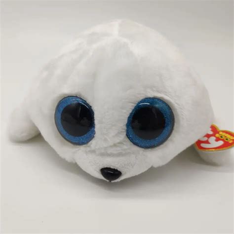 Icy Seal White Seal Ty Beanie Boos 25cm 10 Big Eye Plush Toys Stuffed