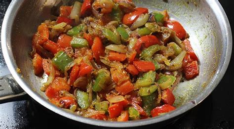 Capsicum Fry Recipe Dry Capsicum Curry How To Make Capsicum Fry Recipe