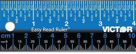 Easy Read Ruler 1218 Stainless Steel Perfect Straight Edge Measuring
