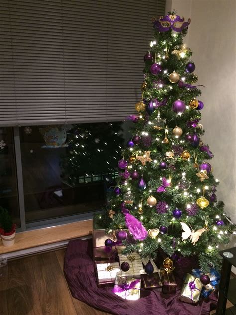 Purple And Gold Christmas Tree