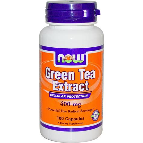Now Foods Green Tea Extract 400 Mg 100 Capsules By Iherb
