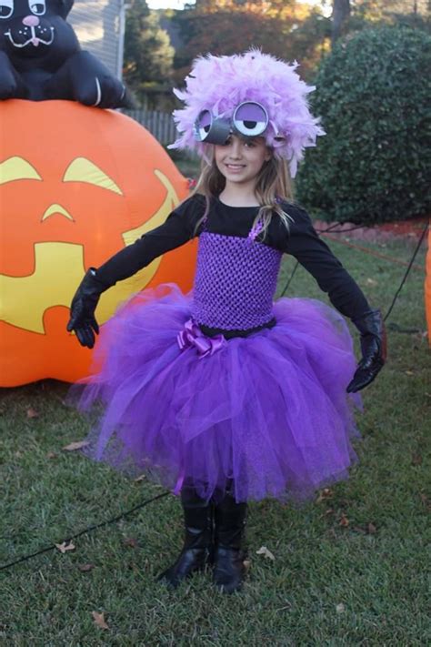 Instructions for a slightly larger minion with many details. Evil purple minion inspired tutu dress | Minion halloween, Minion costumes, Purple minions