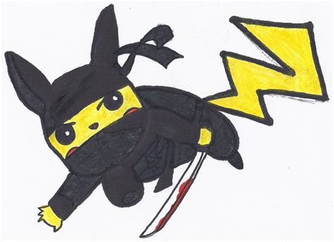 Ninja Pikachu By Pjohootkc On Deviantart