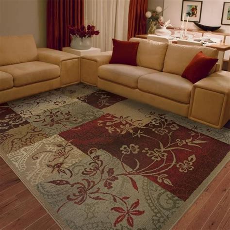 The 080x Red Area Rug From The Collection Genesis Features A 047 Inch