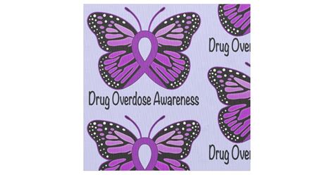 «the overdose awareness ribbon project is a project of love, hope, and community. Drug Overdose Butterfly Awareness Ribbon Fabric | Zazzle.co.uk