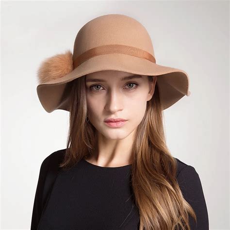 Sedancasesa Wide Brim Winter Floppy Hats For Women Australia Wool Felt