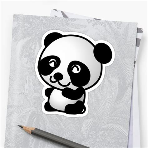 Cute Smiling Panda Emoji Stickers By Printpress Redbubble