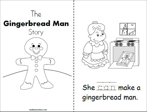 Gingerbread Man Story For Kindergarten Made By Teachers