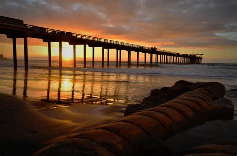 Scripps Research Pier Sunset Photograph By See My Photos Fine Art
