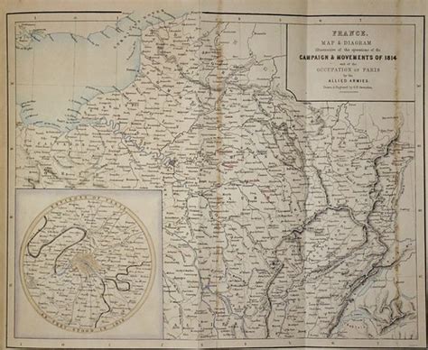 France Campaign Map Of 1814 Thiers French History 1845 Flickr