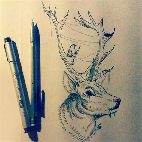 Deer Tattoo By Marymarylp On Deviantart