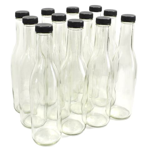 Clear Glass Woozy Bottles 12 Oz Case Of 12 Buy Online In United