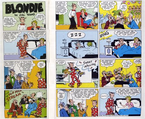 Blondie And Dagwood Comic Characterisation By Chic Young