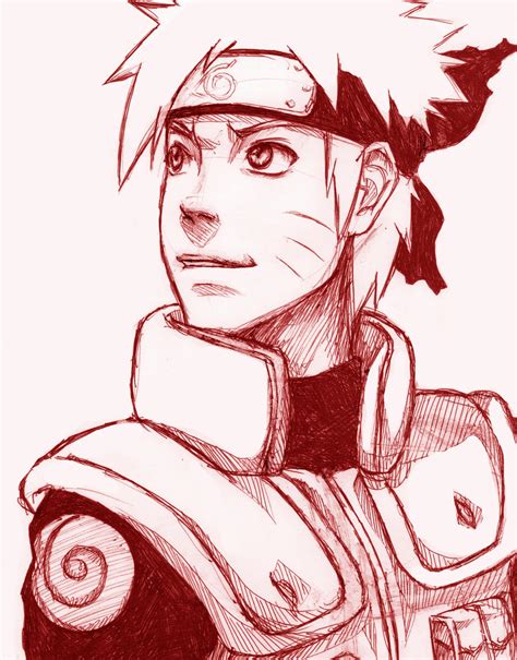 Pen Sketch Naruto By Nightliight On Deviantart